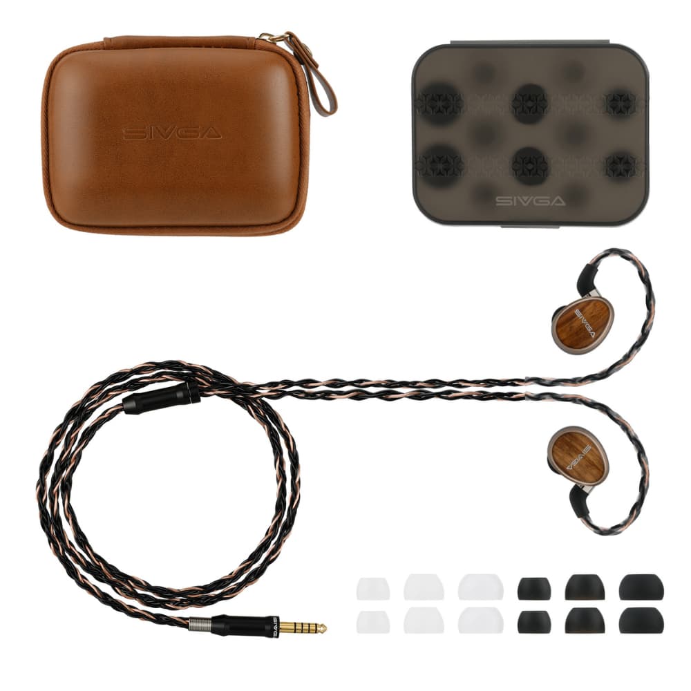 SIVGA Nightingale Pro IEM インイヤーモニターイヤホン 平面駆動型ドライバー 木製ハウジング 高音質 HiFi 有線 耳掛け カナル型 リケーブル可能 着脱式