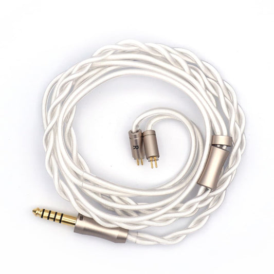 SIVGA SIV-QSPC 4.4mm イヤホン リケーブル 交換用 2PIN 0.78mm 銀メッキ 高純度無酸素銅線 リッツ網組