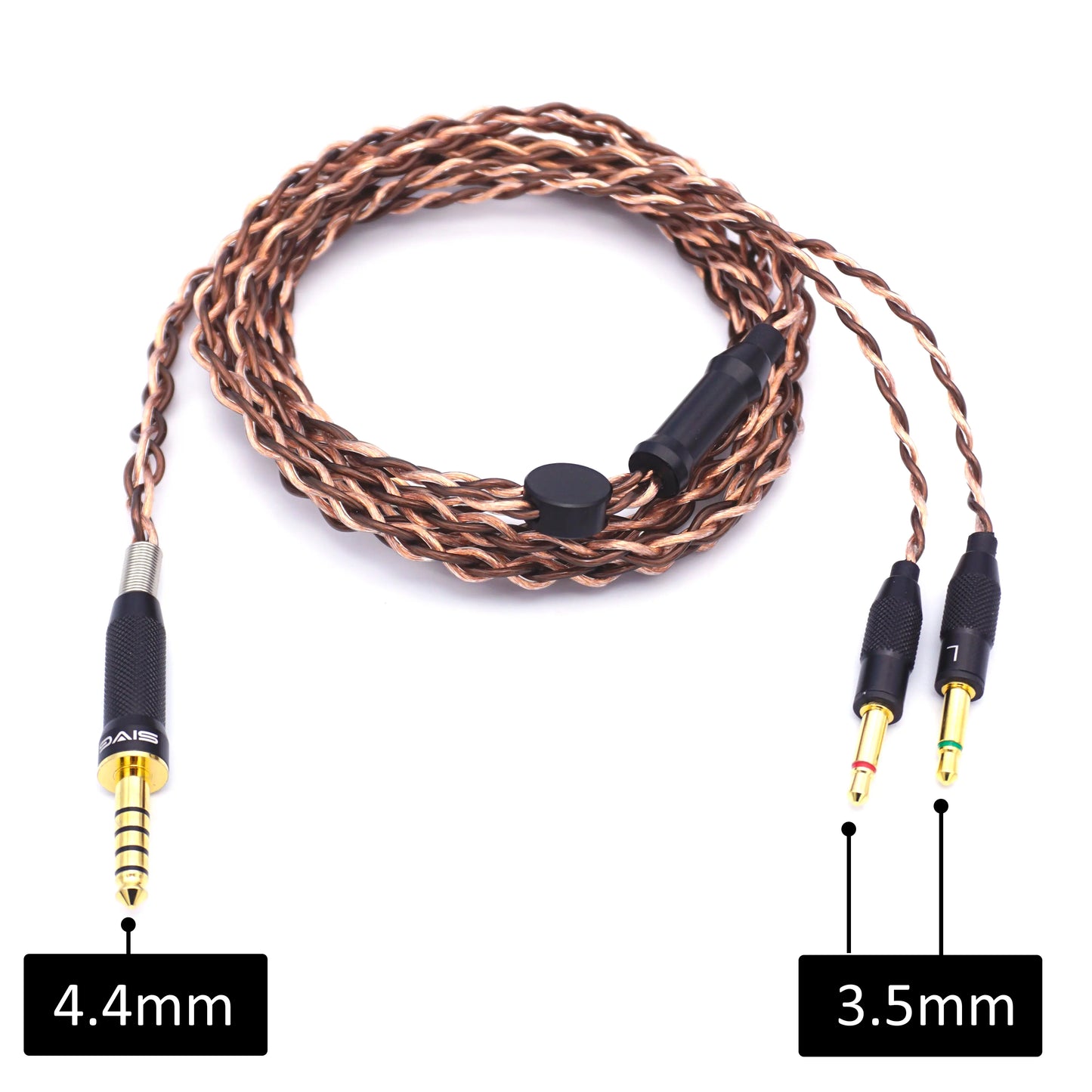 SIV-SV023 ヘッドホン用ケーブル 4.4mm ⇔ 3.5mm 2極(LR)