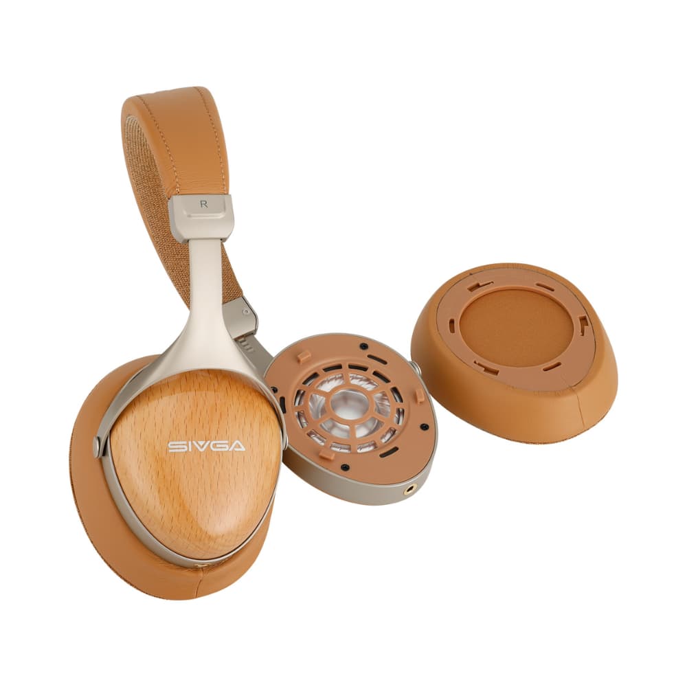 SIVGA SV021 PRO ヘッドフォン 密閉型 木製ハウジング 高音質 HiFi 有線 リケーブル可能 着脱式