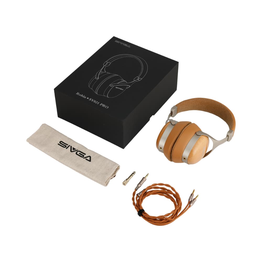 SIVGA SV021 PRO ヘッドフォン 密閉型 木製ハウジング 高音質 HiFi