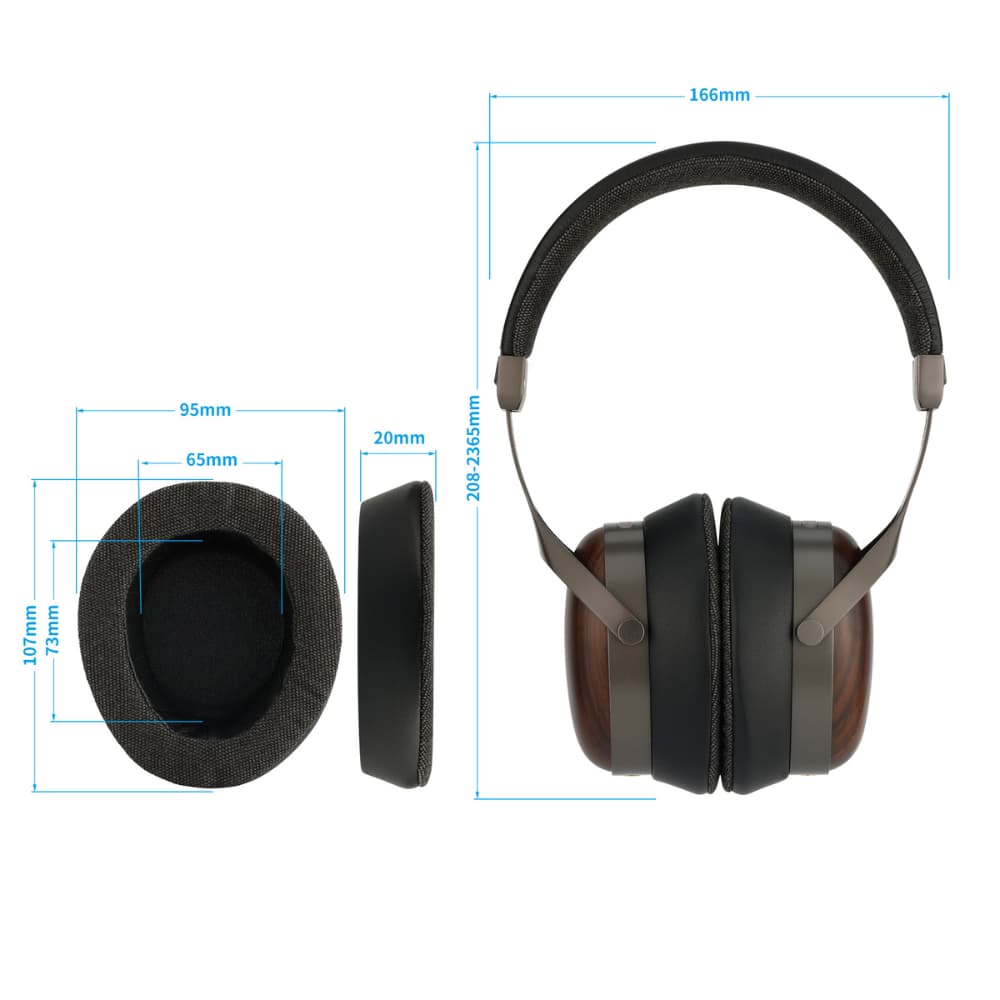 SIVGA SV021 PRO ヘッドフォン 密閉型 木製ハウジング 高音質 HiFi 有線 リケーブル可能 着脱式