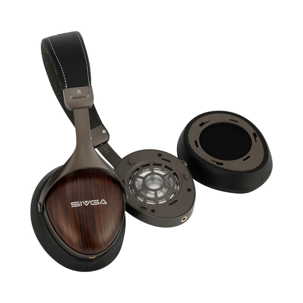 SIVGA SV021 PRO ヘッドフォン 密閉型 木製ハウジング 高音質 HiFi 有線 リケーブル可能 着脱式