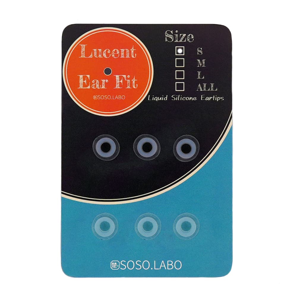 SOSO.LABO Lucent Ear Fit イヤーピース 高純度透明液体シリコン素材採用 ルーセントイヤーフィット イヤーチップ 低刺激 低圧迫 高遮音