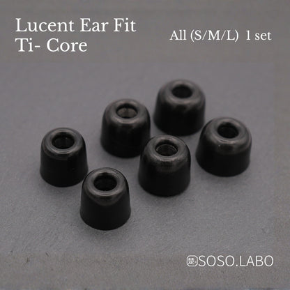 SOSO.LABO Lucent Ear Fit Ti-Core イヤーピース チタン合金コア ウレタンフォーム ハイブリッド