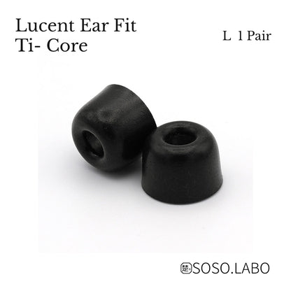 SOSO.LABO Lucent Ear Fit Ti-Core イヤーピース チタン合金コア ウレタンフォーム ハイブリッド