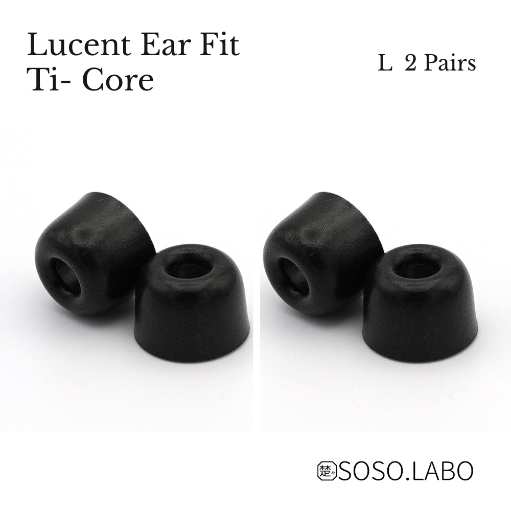 SOSO.LABO Lucent Ear Fit Ti-Core イヤーピース チタン合金コア ウレタンフォーム ハイブリッド