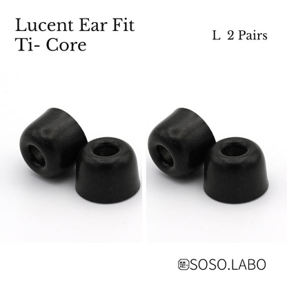SOSO.LABO Lucent Ear Fit Ti-Core イヤーピース チタン合金コア ウレタンフォーム ハイブリッド