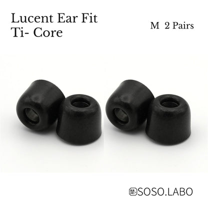 SOSO.LABO Lucent Ear Fit Ti-Core イヤーピース チタン合金コア ウレタンフォーム ハイブリッド