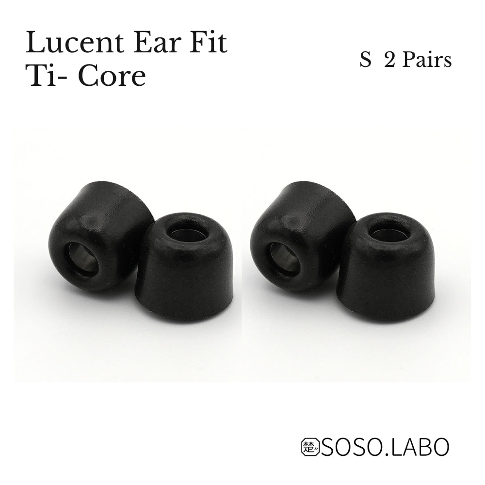 SOSO.LABO Lucent Ear Fit Ti-Core イヤーピース チタン合金コア ウレタンフォーム ハイブリッド