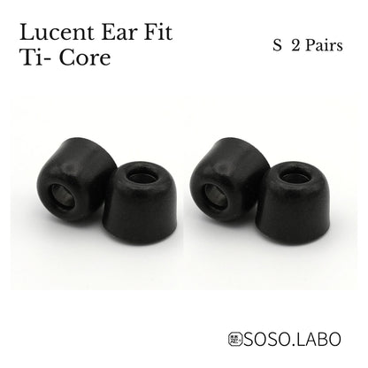 SOSO.LABO Lucent Ear Fit Ti-Core イヤーピース チタン合金コア ウレタンフォーム ハイブリッド