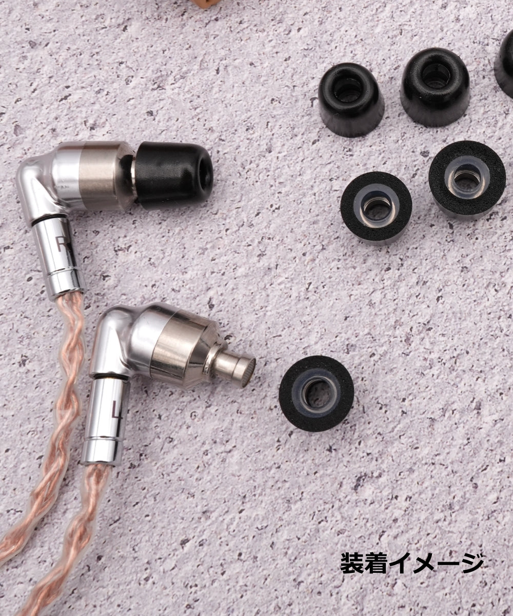 SOSO.LABO Lucent Ear Fit Ti-Core イヤーピース チタン合金コア ウレタンフォーム ハイブリッド