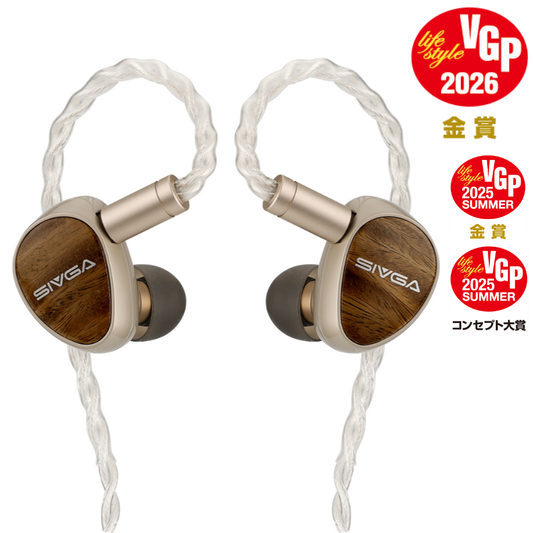SIVGA Que UTG 鵲 IEM VGP2025 金賞 コンセプト大賞 インイヤーモニターイヤホン 高音質 HiFi 有線 耳掛け カナル型 ダイナミックドライバー 1DD ハイレゾ リケーブル可能 脱着式 0.78mm 2PIN
