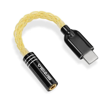 SIVGA Huang Weng 黄鶲（キビタキ）ポータブル DAC USB Type-C 3.5mm 4.4mm イヤホンジャック 変換 アダプター ALC5686 32Bit/384kHz ハイレゾ対応 ドングル