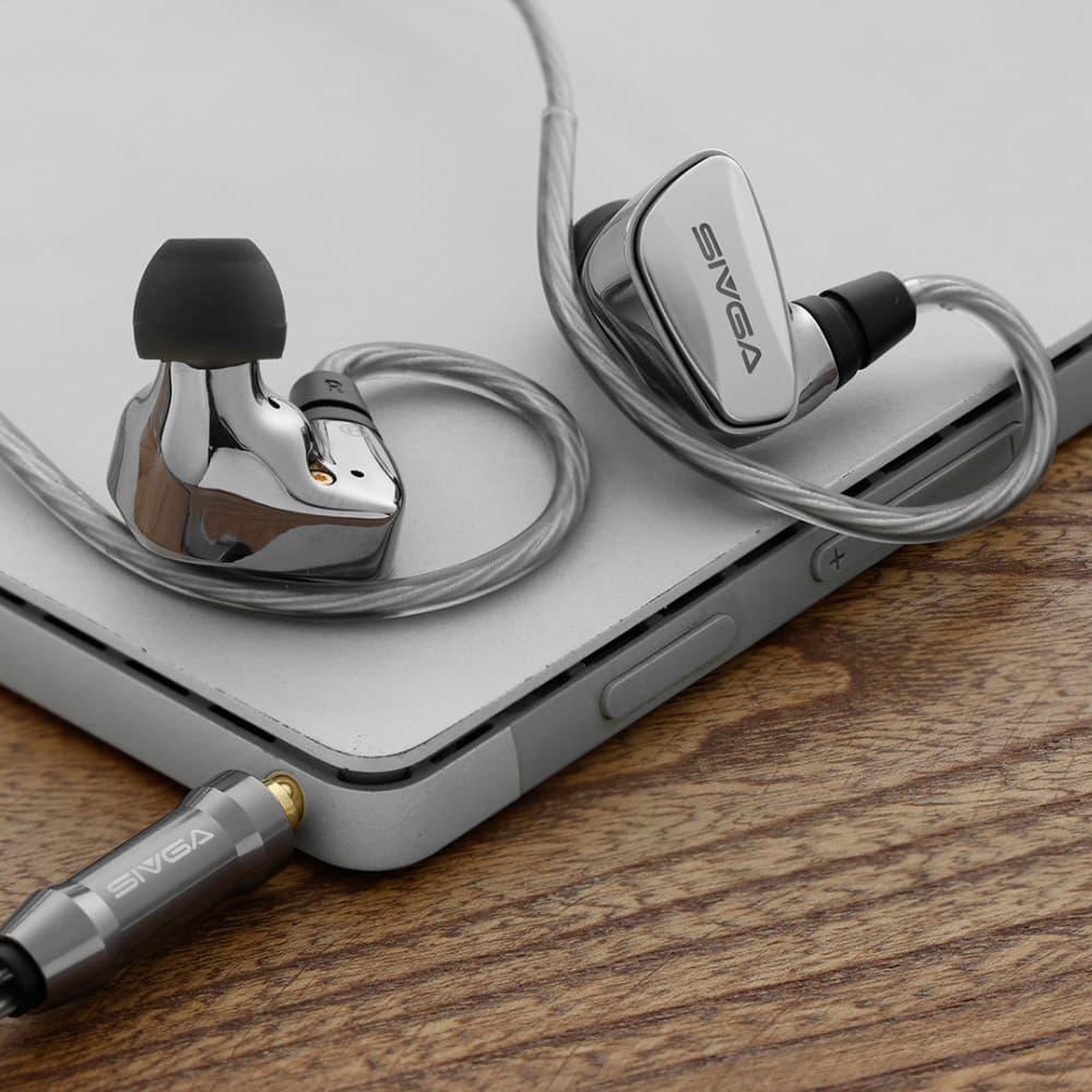 SIVGA SM100 IEM インイヤーモニターイヤホン ダイナミック型ドライバー 金属ハウジング 高音質 HiFi 有線 耳掛け カナル型 リケーブル可能 着脱式 2PIN