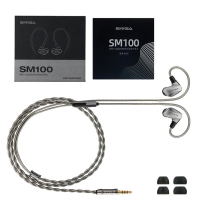 SIVGA SM100 IEM インイヤーモニターイヤホン ダイナミック型ドライバー 金属ハウジング 高音質 HiFi 有線 耳掛け カナル型 リケーブル可能 着脱式 2PIN