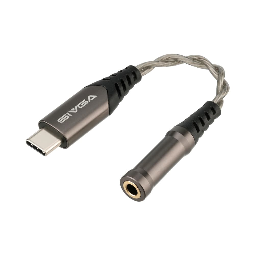 SIVGA WuZiQue 五子雀（ゴジュウカラ）ポータブル DAC USB Type-C 3.5mm マイク付き イヤホンジャック 変換 アダプター CB1200AU 32Bit/384kHz ハイレゾ対応 ドングル