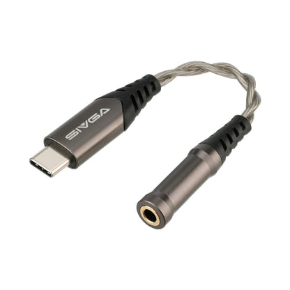 SIVGA WuZiQue 五子雀（ゴジュウカラ）ポータブル DAC USB Type-C 3.5mm マイク付き イヤホンジャック 変換 アダプター CB1200AU 32Bit/384kHz ハイレゾ対応 ドングル